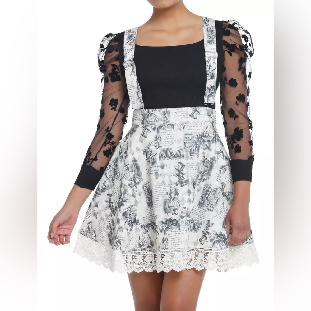 Through the looking glass suspender skirt